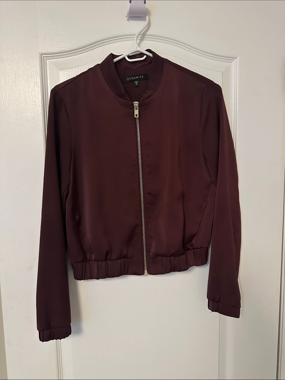 Dynamite Women's Wine Bomber Jacket
